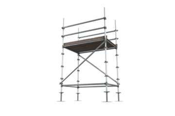 Three dimensional image of scaffolding structure 