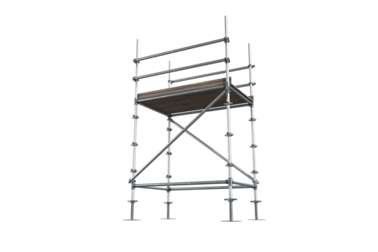 Three dimensional image of scaffolding structure 