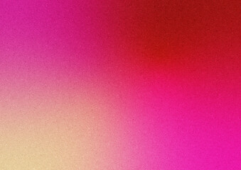 明るいピンクと赤のノイズ入りグラデーション背景。Bright pink and red noisy gradient background.