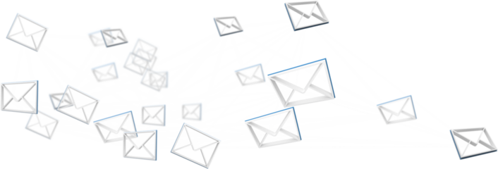 Abstract image of message icons