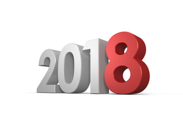 Digitally generated image of three dimensional numbers