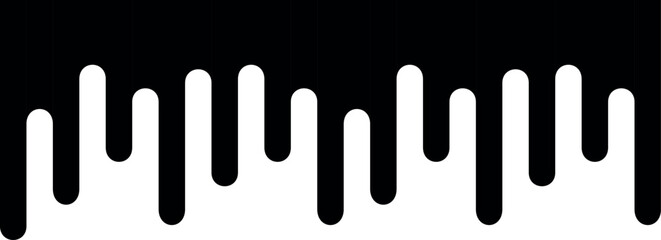 abstraction of black paint on the wall, vector smudges