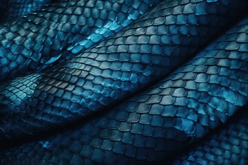  a close up of a blue snake skin pattern on a cell phone case with a blue background and a black phone case with a blue snake skin pattern on it.  generative ai