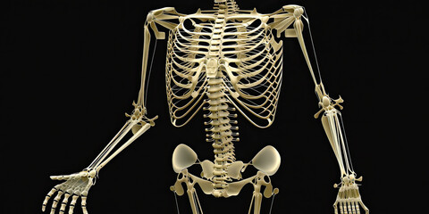 An image of a human skeleton - Generative AI