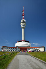 Fototapeta premium Transmitter Praded Praded Jeseniky hill