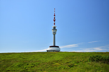 Obraz premium Transmitter Praded Praded Jeseniky hill