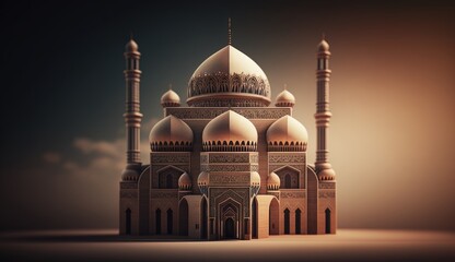 Fototapeta na wymiar Ramadan kareem mosque of islamic concept