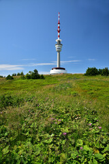 Obraz premium Transmitter Praded Praded Jeseniky hill