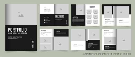 Architecture Portfolio or project portfolio or interior portfolio design template