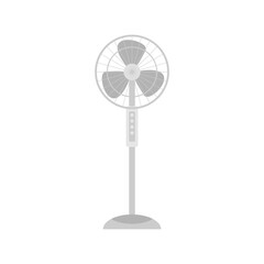 Obraz premium electric fan flat design vector illustration isolated on white background