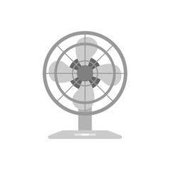 Obraz premium electric fan flat design vector illustration isolated on white background