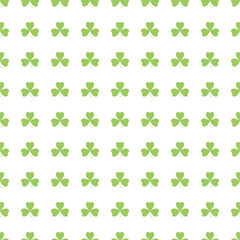 St Patrick&rsquo;s Day shamrock symbols decorative elements seamless pattern with clover