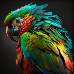 Obraz premium Colourful beautiful parrot