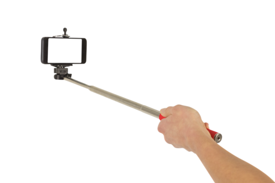 Woman taking a selfie - Powered by Adobe