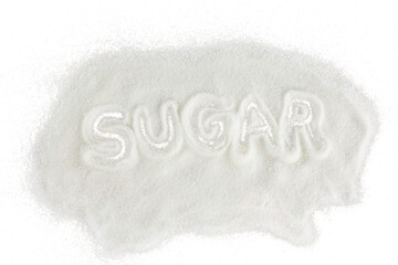 Sugar spread and written text