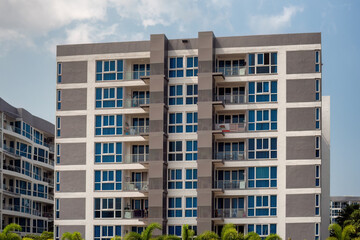 A modern hotel building in Thailand