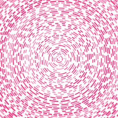 Radial stroke pattern. Abstract line circles, design elements. Vector illustration with editable strokes. Black and white,