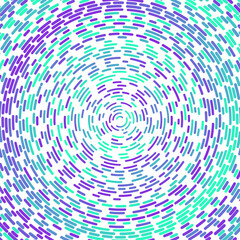 Radial stroke pattern. Abstract line circles, design elements. Vector illustration with editable strokes. Black and white,