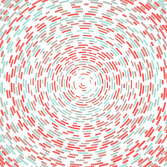 Radial stroke pattern. Abstract line circles, design elements. Vector illustration with editable strokes. Black and white,