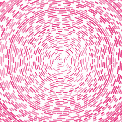 Radial stroke pattern. Abstract line circles, design elements. Vector illustration with editable strokes. Black and white,