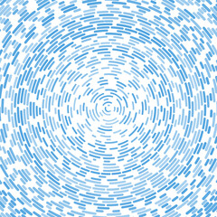 Radial stroke pattern. Abstract line circles, design elements. Vector illustration with editable strokes. Black and white,