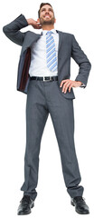 Thinking businessman