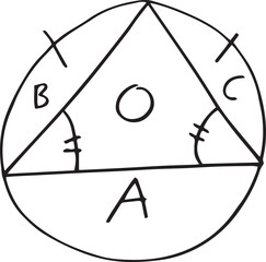 Geometric shapes with letters