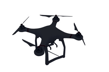 Drone against white background