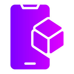 augmented reality gradient icon