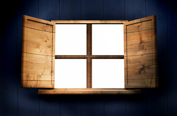 Window in wooden room