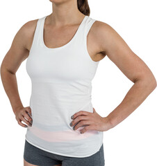 Young woman with hands on hip