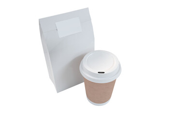 Digital image of packet and disposable cup