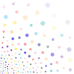 Festival seamless pattern with confetti. Repeating background, vector illustration with different shapes