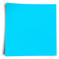 Adhesive note on white background