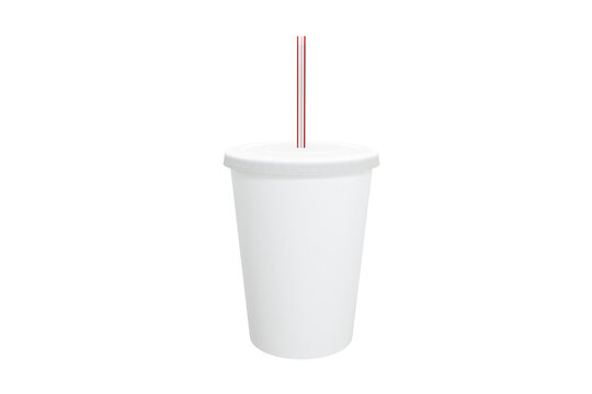 White cup over white background