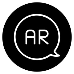 augmented reality glyph icon