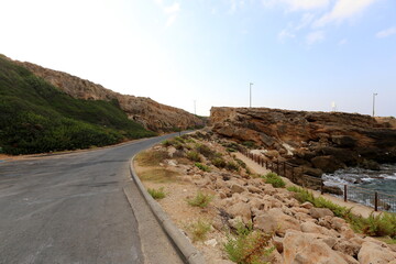 Road in the mountains in northern Israel.
