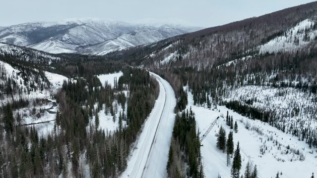 Hot Springs Alaska Aerial