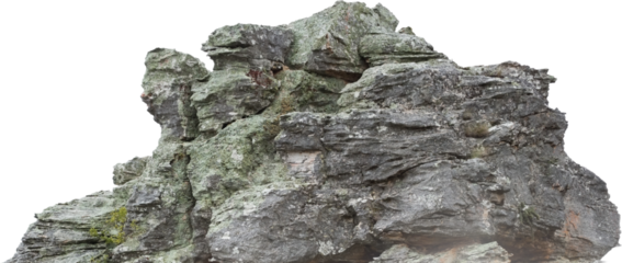 Panoramic shot of rough rock