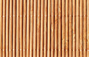 Asian bamboo reed mat texture as background
