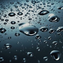 Visible drops of water, generative ai, ai, generative