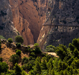 Canyon of Caminito del Rey, Malaga, Spain