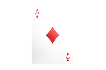Ace of diamonds card