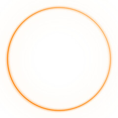 Basic shape neon background. Electric geometric shape with light flare glow on transparent. Shining logo border design for casino night club disco rave party in 1980 style vector illustration