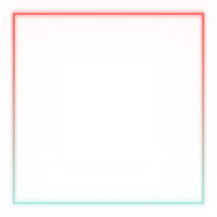 Basic shape neon background. Electric geometric shape with light flare glow on transparent. Shining logo border design for casino night club disco rave party in 1980 style vector illustration