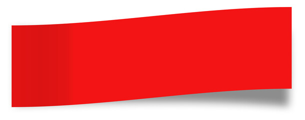 Obraz premium Red blank paper