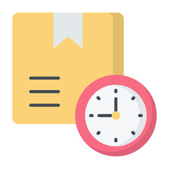 Shipping Time Flat Icon
