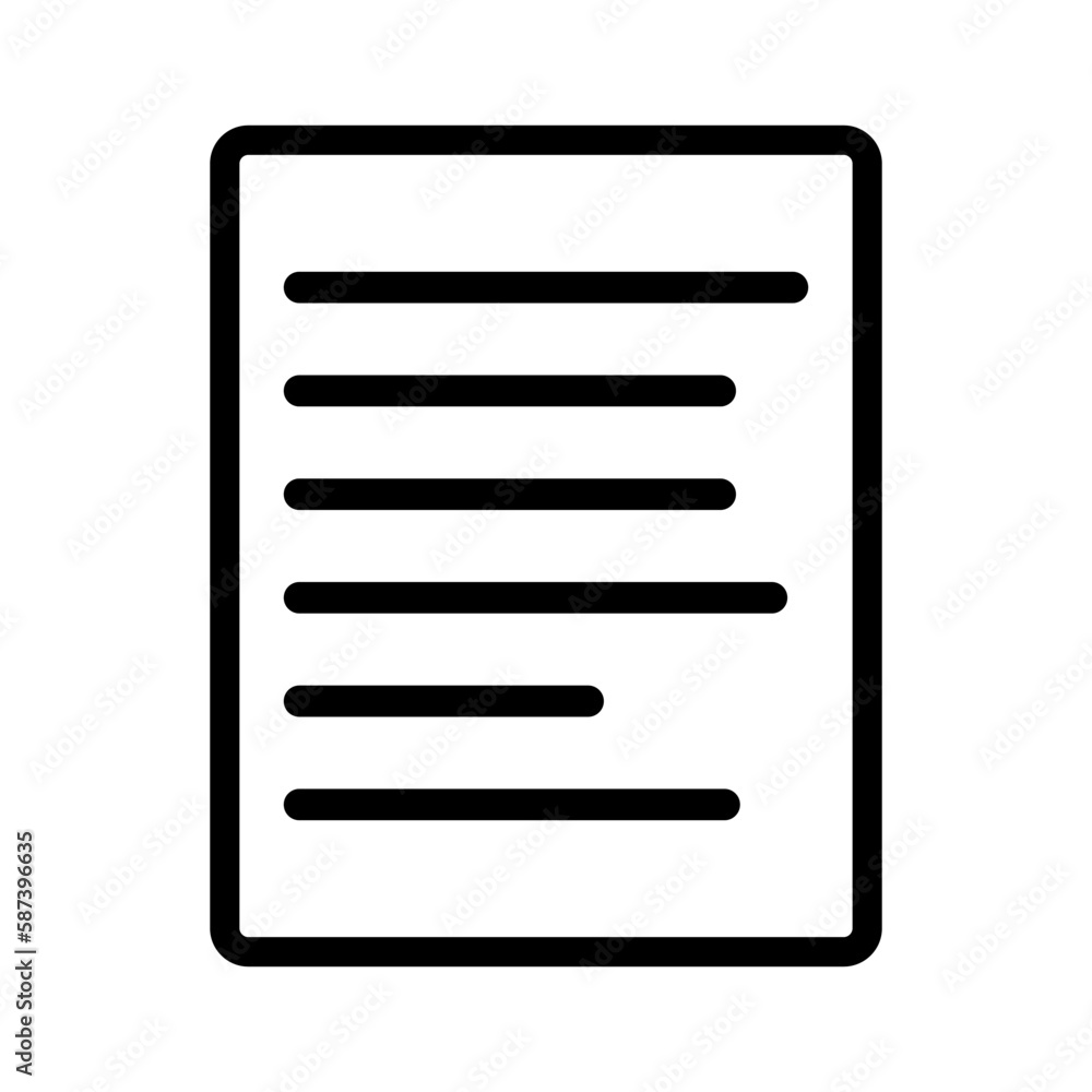 Poster simple document. file. record. vector.