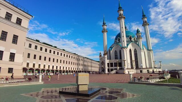 Mosque Kul-Sharif. Kazan. Tatarstan. 4K.