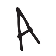 Digital image of letter a